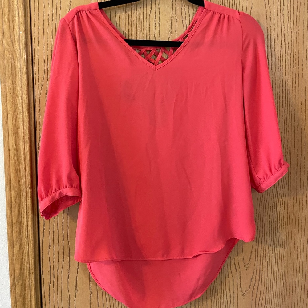 pink blouse